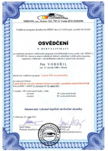 Certifikát celopolepy aut