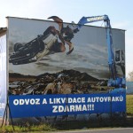 instalace billboardu na budově