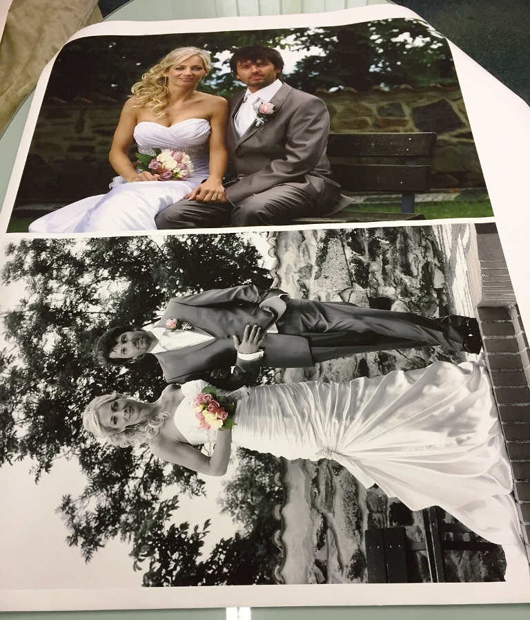 fotoobraz ze svatby na plátně tisk